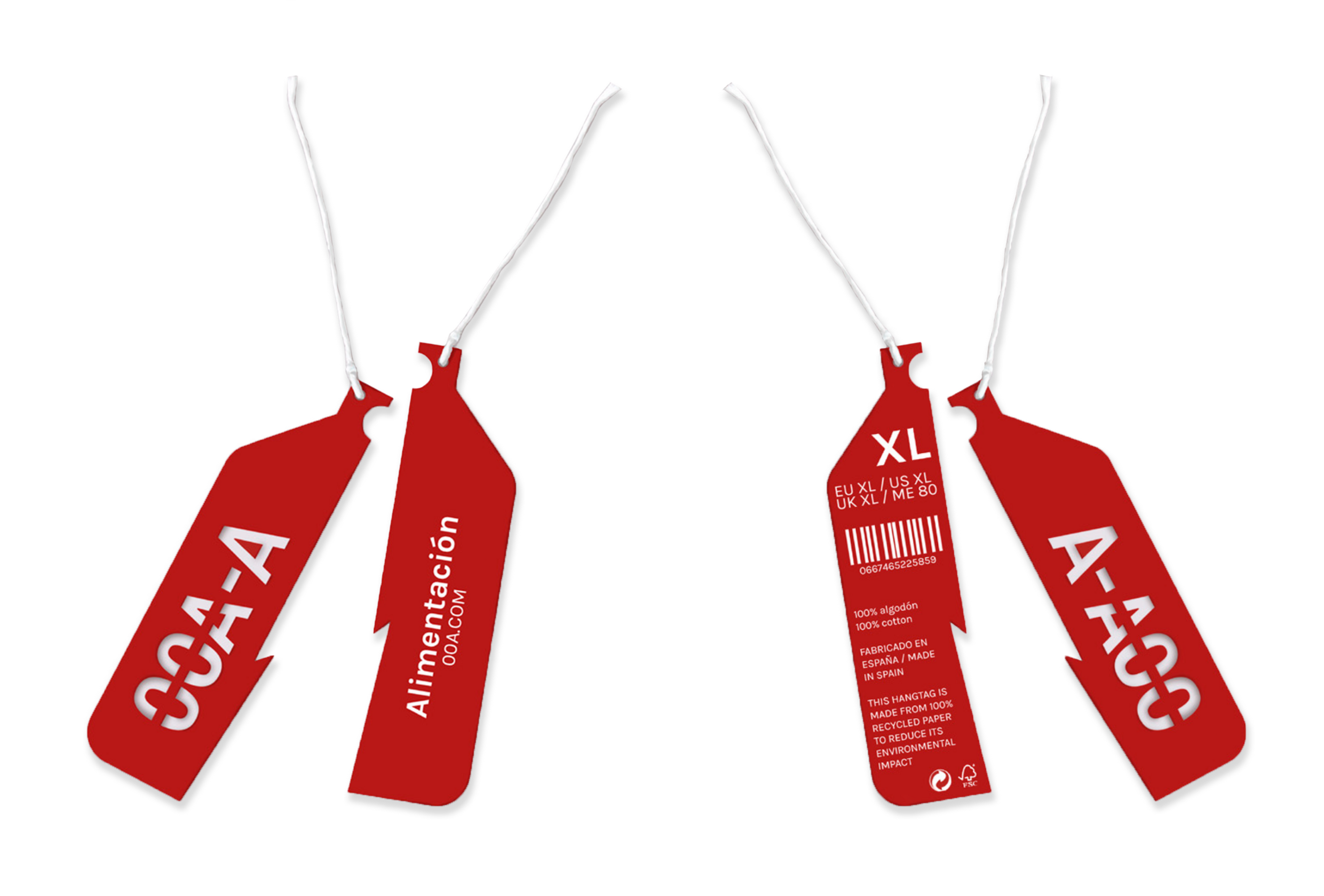 clothing tag's mockup