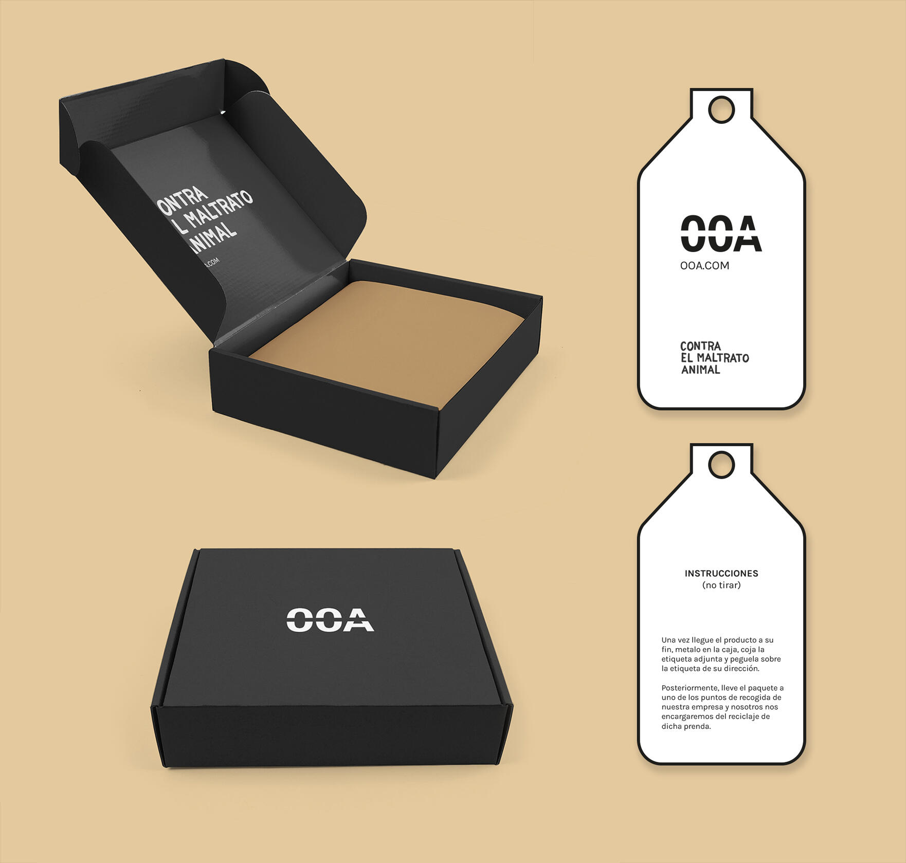 shipping box & instructions card